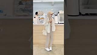 INSPIRASI OOTD HIJAB KEMEJA PUTIH PART I || Link Produk dikomentar  #shorts #ootdhijab
