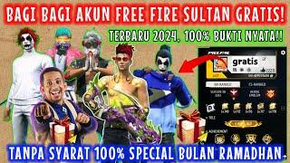 BAGI BAGI AKUN FREE FIRE GRATIS TERBARU 2024, GIVE AWAY AKUN FF, BELI AKUN FF SULTAN