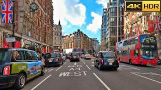 Driving in London-New Year 2023 | Central London to Kensington Drive | London's Rich Areas [4K HDR]