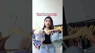 Bra set beha pakaian dalam wanita premium push up bra berkawat tanpa kawat lingeriq