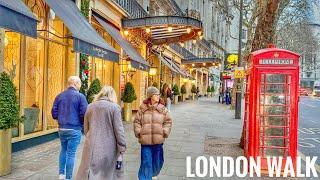 London City Tour 2025 | 4K HDR Virtual Walking Tour around the City | London Winter Walk 2025