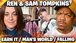 Americans React to Ren & Sam Tompkins - EARN IT / MAN'S WORLD / FALLING