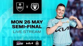  LIVE - Surrey v Warwickshire (T20 County Cup - Semi Final)