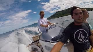 Sailing in Chuuk, Truk Lagoon Micronesia