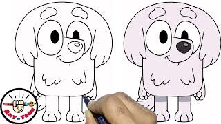 how to draw Lila from Bluey step by step.