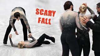 Ashley Cain-Gribble injured  in Figure Skating World Championships Montpellier 2022