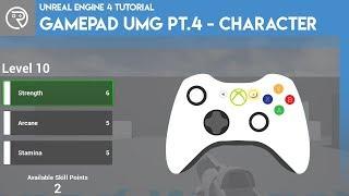 Unreal Engine 4 Tutorial - Gamepad UMG Control Pt.4 - Character Sheet