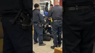 Perp hits MTA worker and hides under train NYC #shorts