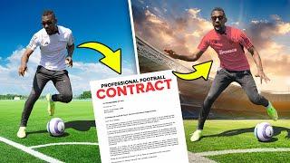 How to go from AMATEUR to PRO footballer (I've actually done it!)