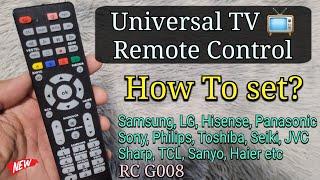 How To Set Universal Smart TV Remote Control for ANY Brand? | Samsung LG Toshiba TCL Sony..