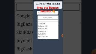 New OTP Bypass website  2022 new update #shorts #indian_number