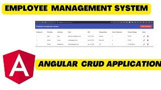 Employee Management System| CRUD Application| Material UI |JSON-SERVER| Beginner- Advanced #angular