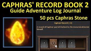 Caphras' Record Volume 2 (Book 3) Guide Adventure Log Crow Merchants' Record Black Desert Online BDO