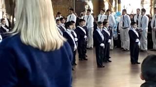 Himno Nacional -  Alumnos Padre Roque Correa 2017