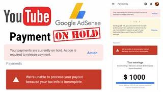 How To Fix: Google Adsense Payment "ON HOLD" Complete Tutorial