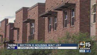 Section 8 housing wait list opens tomorrow