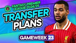 MY FIRST FPL GW23 TRANSFER PLANS ️ Best Triple Liverpool... | Fantasy Premier League Tips 2024/25