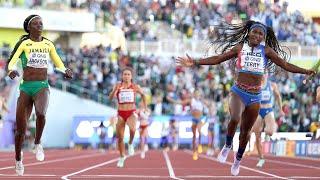 Team USA SHOCKS JAMAICA for women's 4x100 world title | NBC Sports