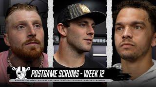 Crosby, Bowers, Meyers, Wilson, Ridder and Abdullah Postgame Media | Week 12 | NFL