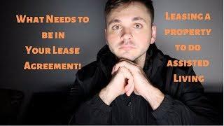 Landlord Written Agreement For My Assisted Living Business | Assisted Living Business Tips