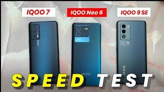 IQOO Neo 6 vs IQOO 9 SE vs IQOO 7 - Pubg Test  | Speed test | #shorts