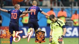 Netherlands vs Spain 5-1 All Goals And Highlights - FIFA World Cup 2014