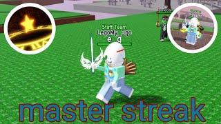 new master streak sword • killstreak sword fighting •