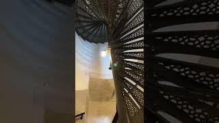 Steps inside a lighthouse