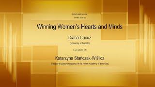 PoSoCoMeS Seminar # 19. Winning Women's Hearts and Minds: Diana Cucuz and Katarzyna Stańczak-Wiślicz