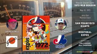 1972-May-10 • SFG/MON • San Francisco Giants vs Montreal Expos - Classic Baseball Radio Broadcast