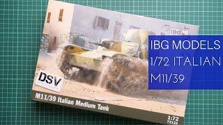 IBG Models 1/72 M11/39 Italian Medium Tank (72122) Review