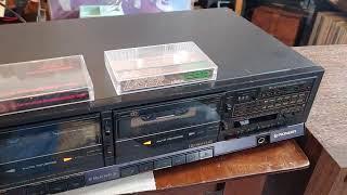 1980's Pioneer CT-1270WR Stereo Double Cassette Tape Deck. DEMO.