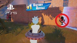 Rick Sanchez Skin Gameplay - Solo Victory Royale (Fortnite Season 7 No Commentary PS5)