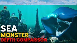 Sea Monster Depth Comparison 3D | BLOOP VS EL GRAN MAJA VS JULIA