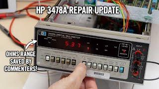 HP 3438A DVM Repair Update: Ohms range saved by commenters!