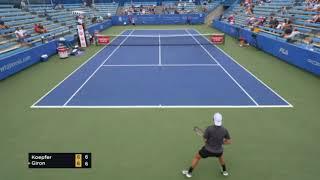 Marcos Giron comeback from 2:6 in a tie break