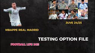 PES2021 - TESTING OPTION FILE SEASON 24\25 FOR FOOTBALL LIFE 24