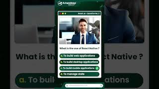 React Js Mcq Quiz | React Js Interview & Exam Questions & Answers