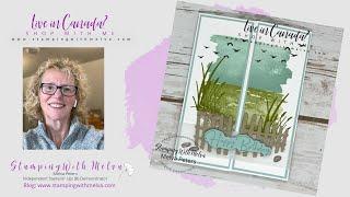 Make this beautiful Double Gate Fold Card featuring Stampin' Up!® Oceanfront and New Horizon