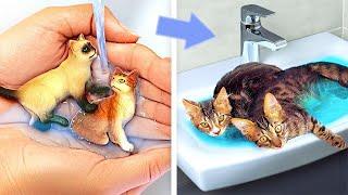 MEOW  Secret Cat House Under Your Bed! *DIY Room Makeover and Hacks