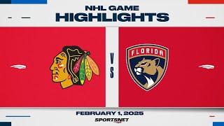 NHL Highlights | Chicago Blackhawks vs. Florida Panthers - February 1, 2025