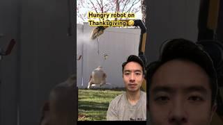 Hungry robot on Thanksgiving #robotics