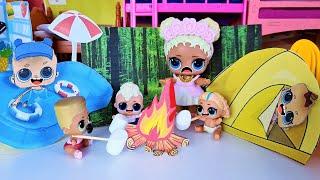 PAPER PICNIC IN KINDERGARTEN LOL SURPRISE Funny dolls cartoons DARINELKA