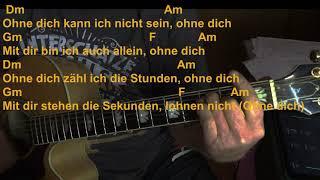 Rammstein Ohne Dich - Akustik Cover - Akkorde und Text