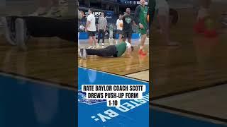 Baylor’s head coach has great form #marchmadness #baylorbears #baylor #marchmadness2024