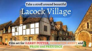 Lacock Village, The Cotswolds, Chippenham, Wiltshire, England, walk around the historical Village