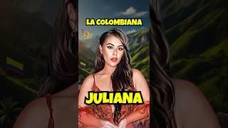 Juliana - La Colombiana  Letra / Lyrics! #shorts