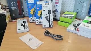 USB кабель Earldom EC-084I Lightning 8-pin, 2.4A, 1м, нейлон (серый)