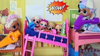 SWEETS WERE COLLECTED-THE BED WAS BROKEN Dolls LOL surprise in kindergarten lol dolls cartoons