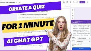 How AI with ChatGPT Helps You to Make a Quiz with Google Forms in Seconds!